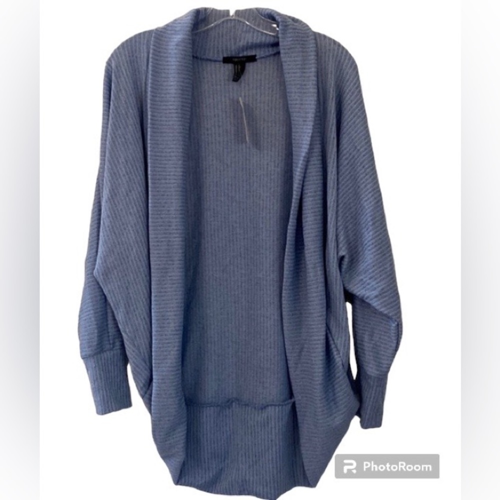 Forever 21 Blue Cardigan With Dolman Sleeves Size Small New With Tags